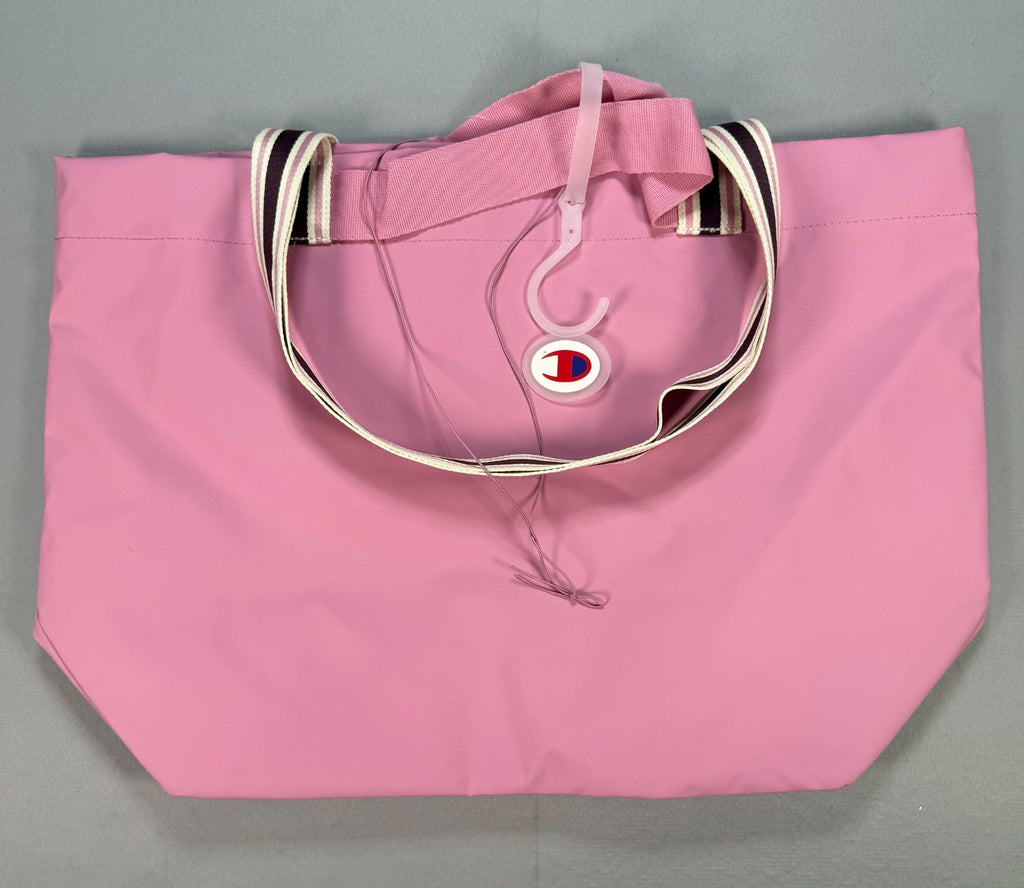 NWT Champion Logo Tote Shoulder Bag Women's Pink Purse Gym Travel Zip Pocket