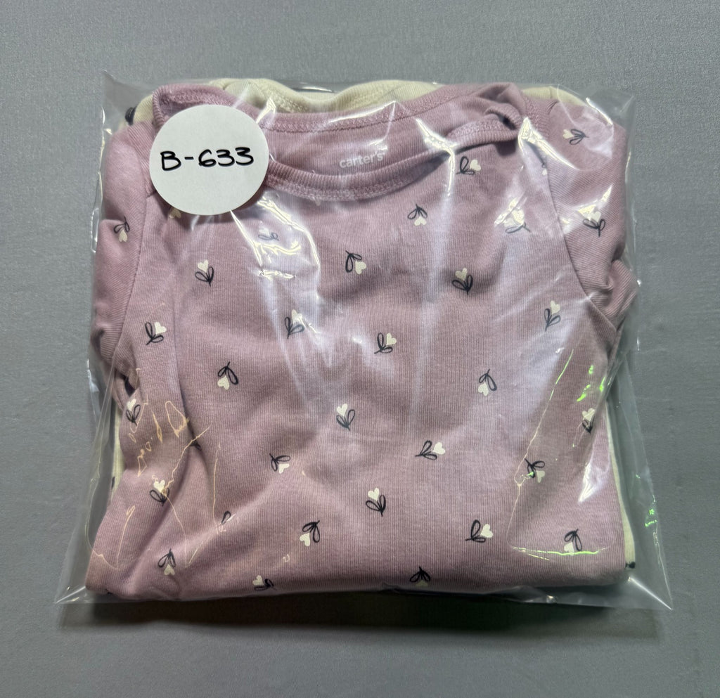 NWT Carter's Snug Fit 3-Piece Outfit Set Baby Girls 18M Multicolor 100% Cotton