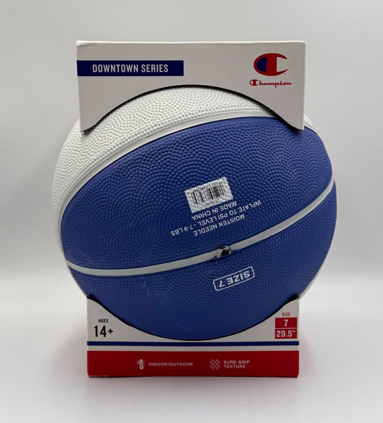 New Champion Downtown Series Basketball 29.5" Red White Blue Outdoor - Size 6
