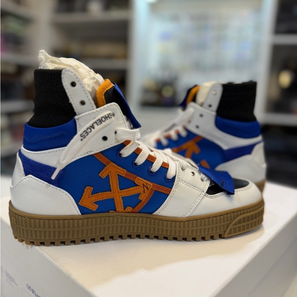 Off-White 3.0 Off-Court Sneakers in Blue and White NEW