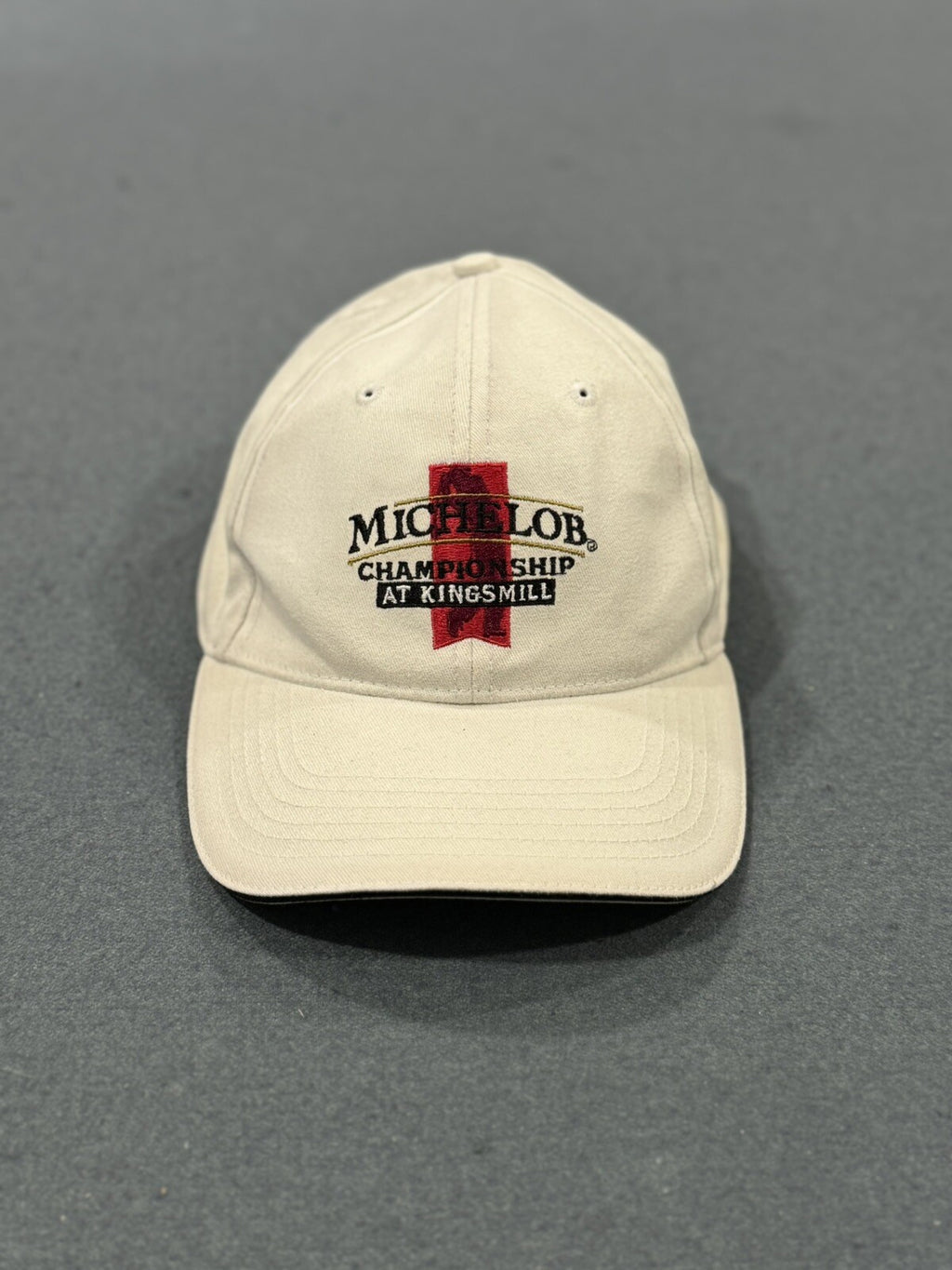 Michelob Championship At Kingsmill Golf Hat White Adjustable Strap Rare C1