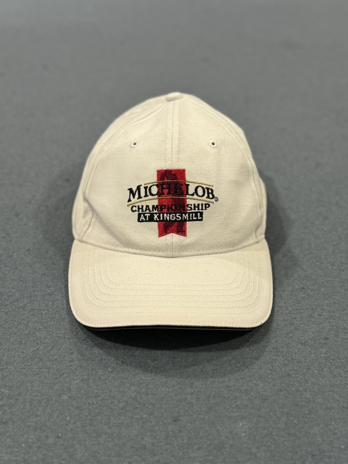 Michelob Championship At Kingsmill Golf Hat White Adjustable Strap Rare C1