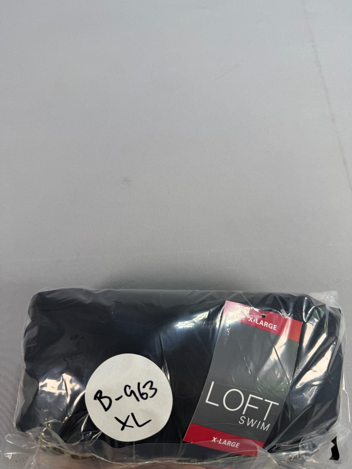 NWT Loft Shirred Side Tie Fully Lined One-Piece Swimsuit Women's XL Black Summer