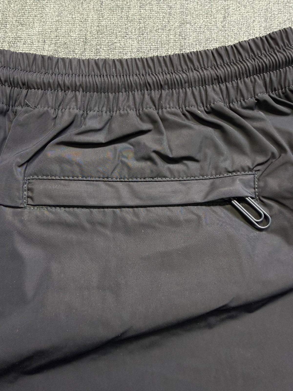 NEW Off-White Diagonal Outline Track Shorts Men's Small Black Logo Drawstring