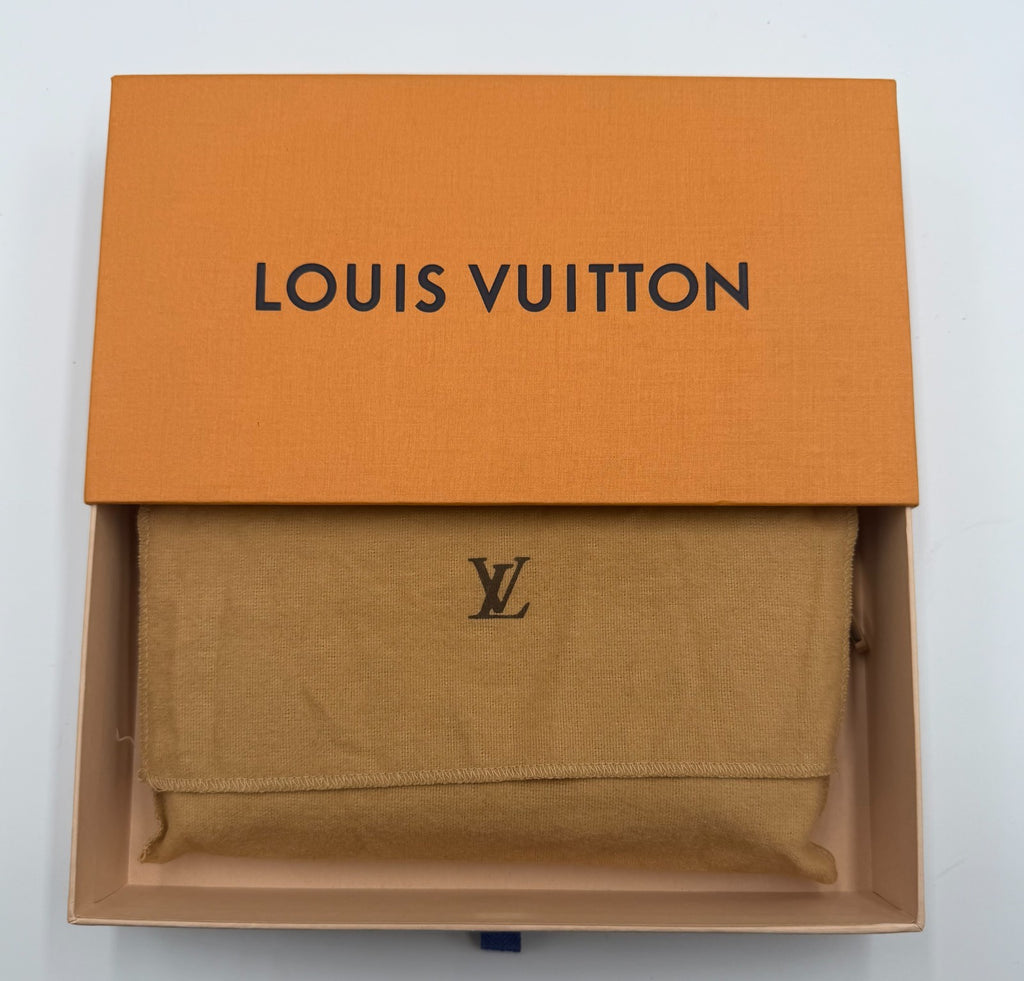 Louis Vuitton Monogram Zippy Organizer Wallet Women's Blue Ostrich Leather