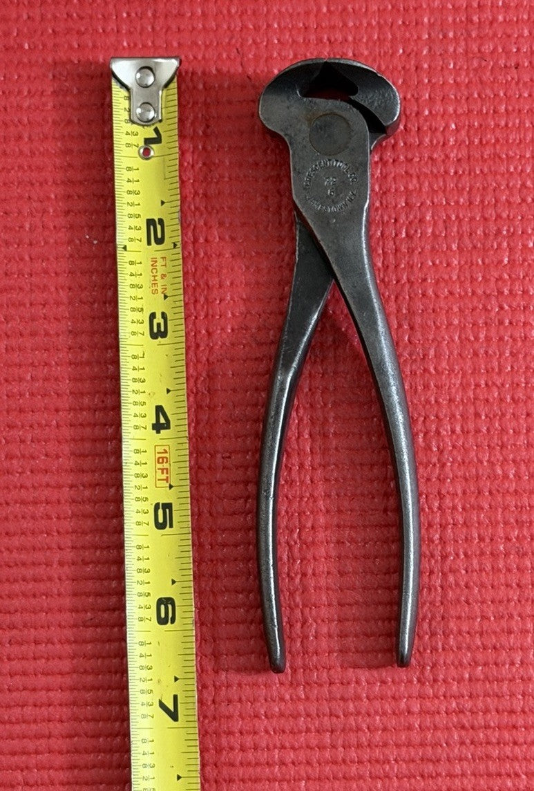 Vintage Crescent Tool Co. 72 6   6” Nippers Pliers Crestoloy Jamestown N.Y. USA