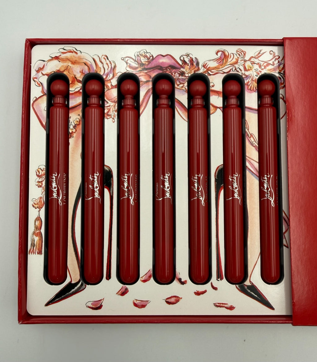NEW Christian Louboutin Loubiworld Scent Eau de Parfum Library Set - 7x 4ML