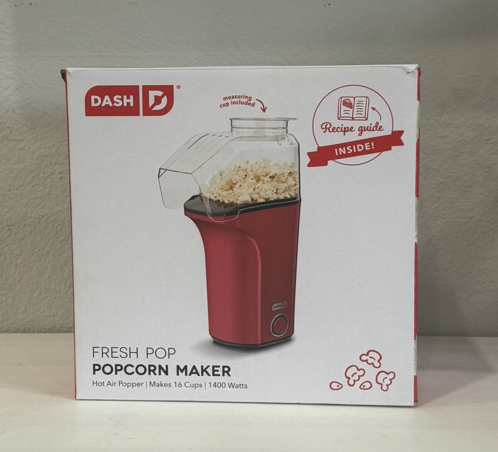 DASH Hot Air Popcorn Popper Maker with Measuring Cup to Portion Popping Corn