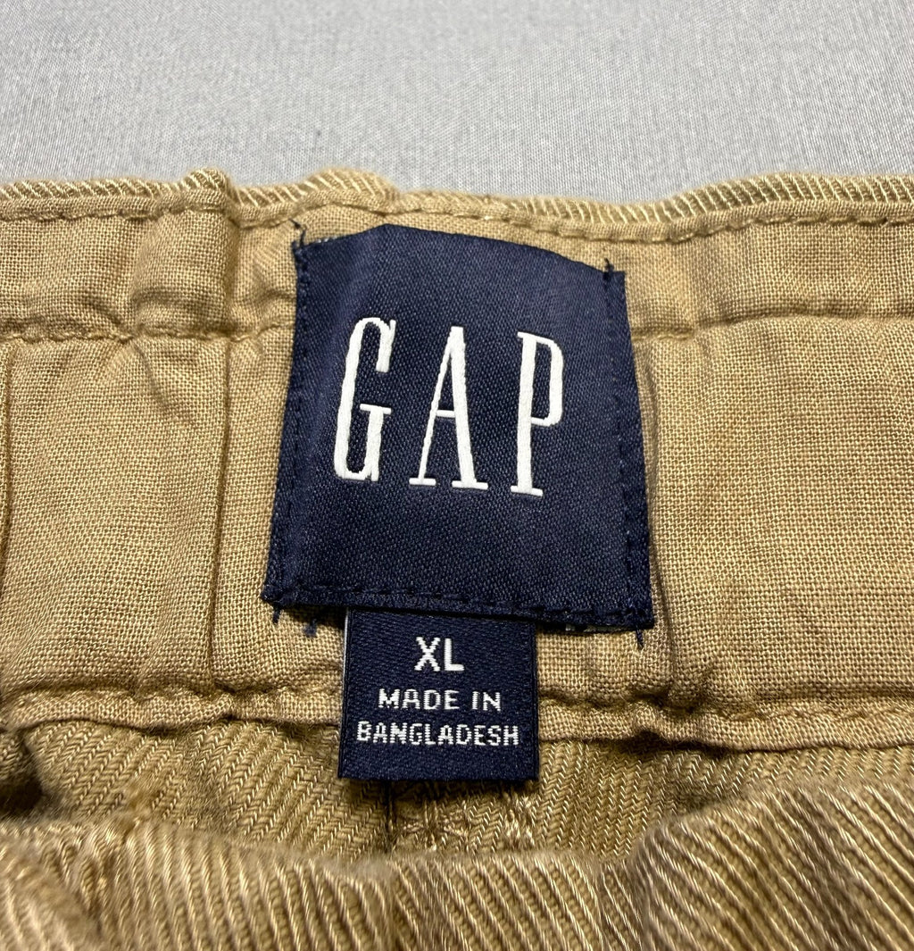 Gap Relaxed Fit Straight Leg Easy Twill Pant Women's XL Beige Flat Front Preppy