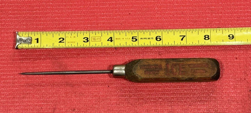 Antique Ice Pick Dependable Ice Service"Cold Alone Is Not Enough"Awl Screwdriver