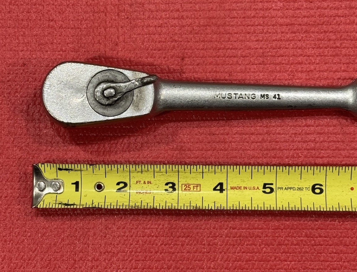 Vintage Mustang 1/2" Drive Wrench Ratchet MS 41   Oil Port Made in USA  Rare