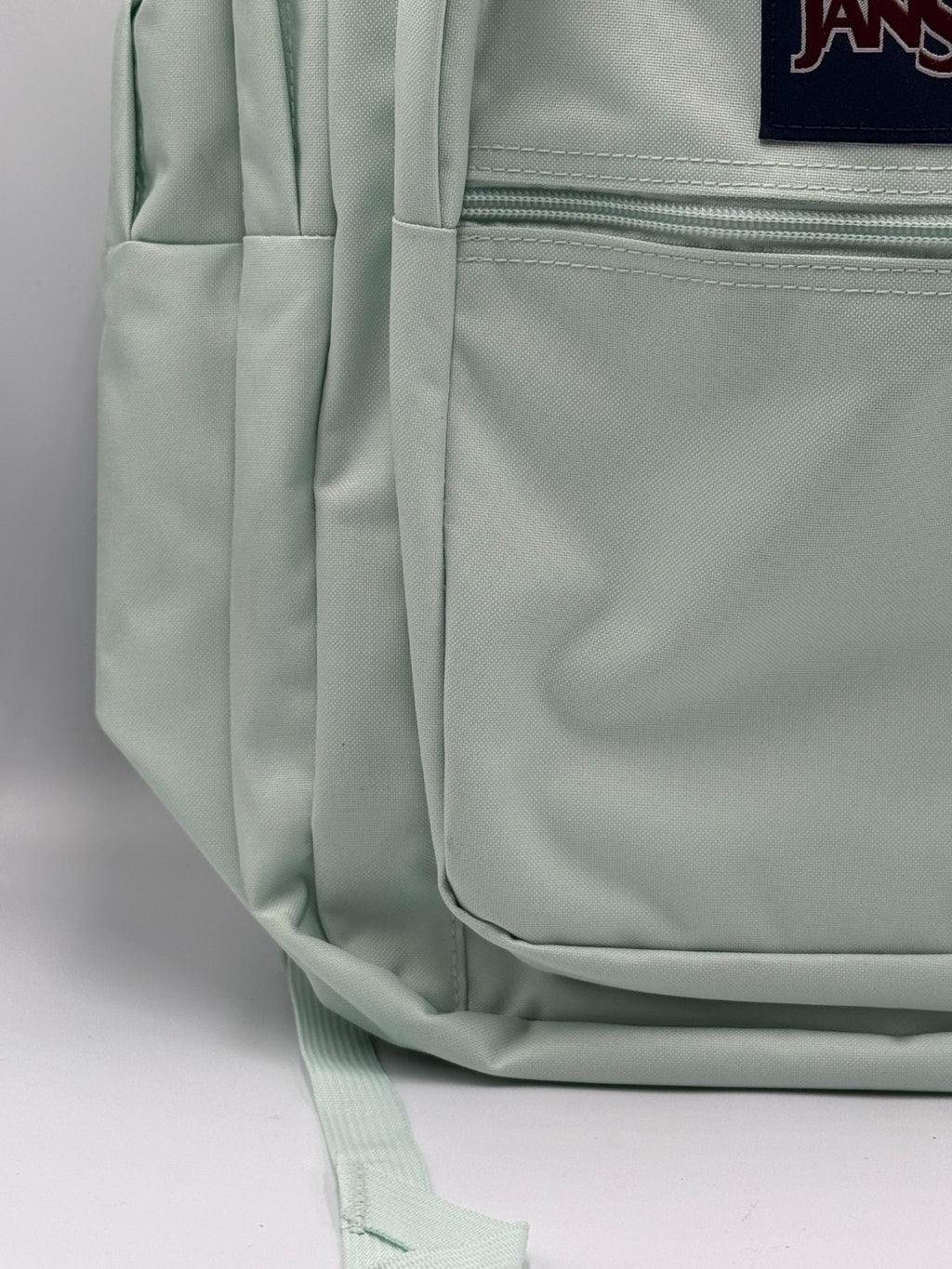 NWT JanSport Big Student Backpack Faded Sage Green 15" Laptop School Bag - XL