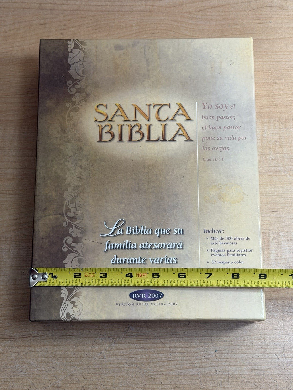 Santa Biblia The Holy Bible Spanish (2007) RVR Edición Especial WHITE/GOLD NEW
