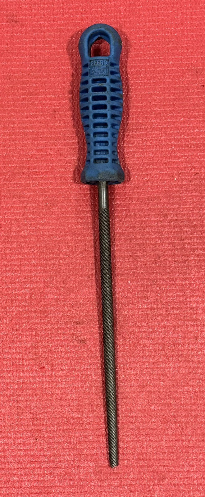 PFERD 12" Rounded File with Blue Handle
