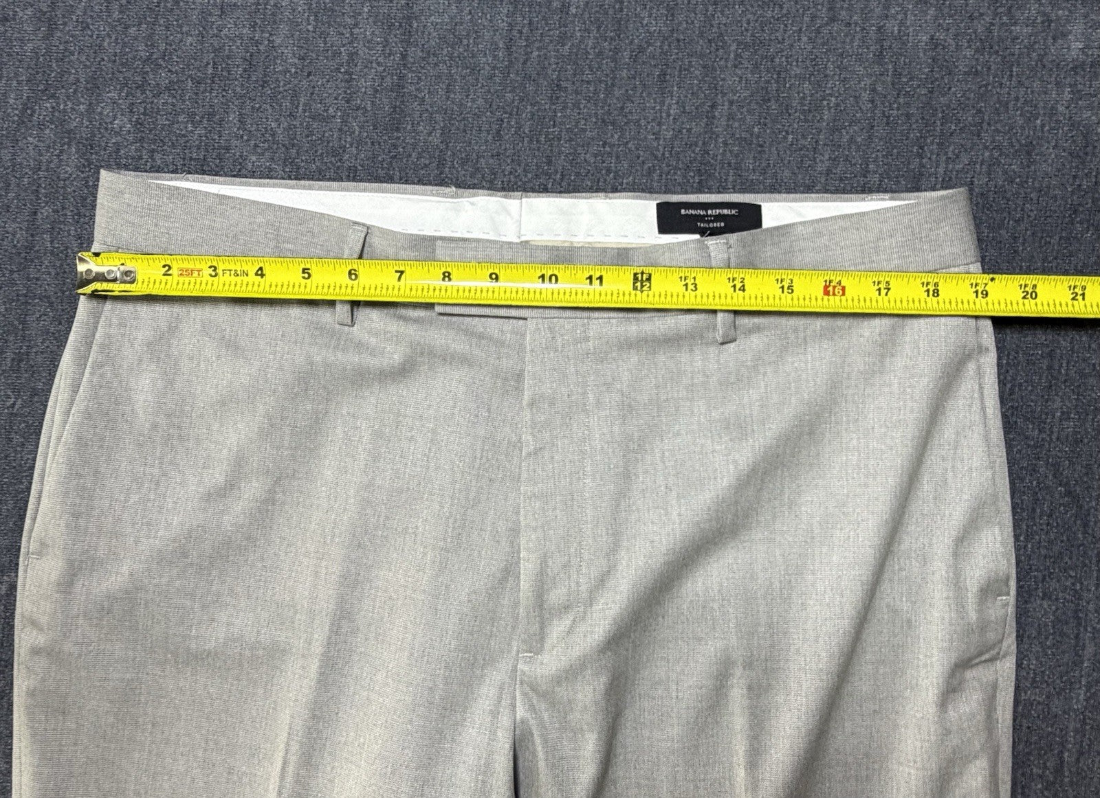 NWT Banana Republic Tailored-Fit Textured Suit Jacket Men's 46 Gray Notch-Lapel