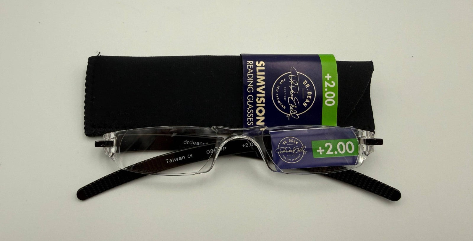 ICU Eyewear Dr. Dean Edell Slim Vision Reading Glasses +2.00 Magnification