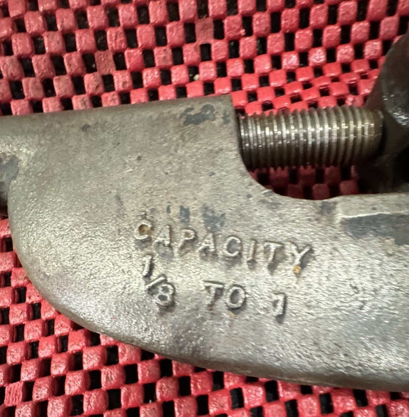 Vintage The Nye No.1 Heavy duty Pipe or tuber cutter P-770 Capacity 1/8” To 1”