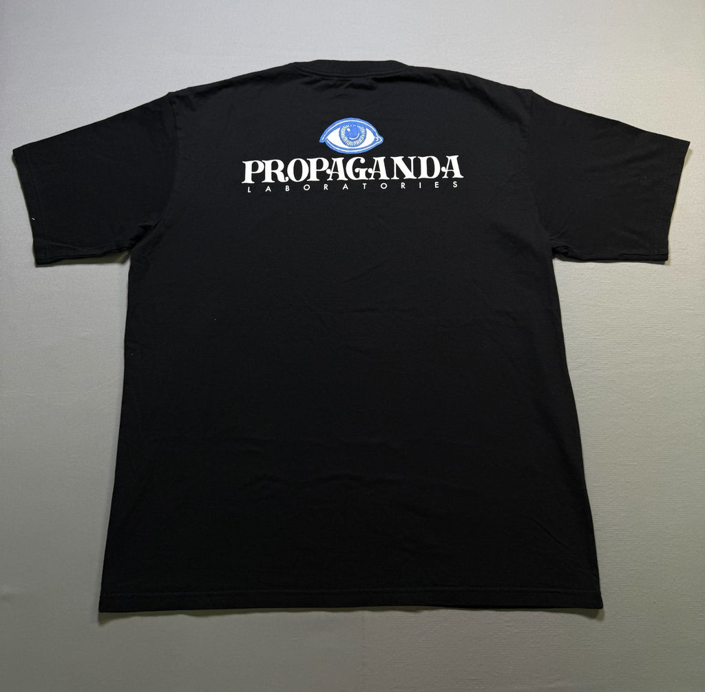 NWT Undercover Propaganda Graphic T-Shirt Men's 4 Black Short Sleeve Pullover