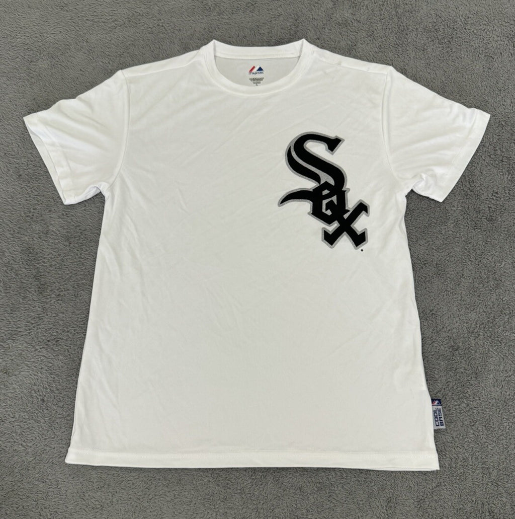 NEW Chicago White Sox Majestic Cool Base Tee Youth Size Large T-Shirt