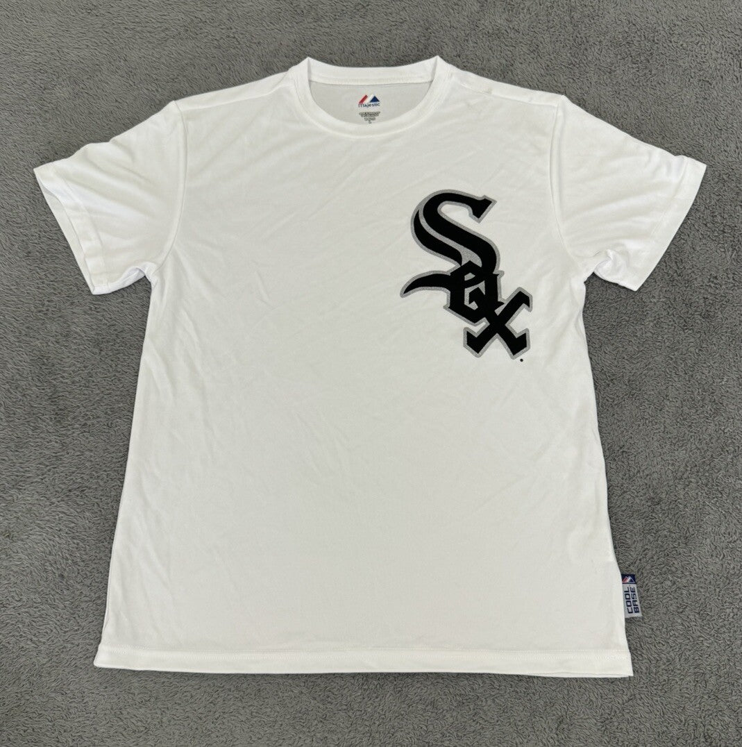 NEW Chicago White Sox Majestic Cool Base Tee Youth Size Large T-Shirt