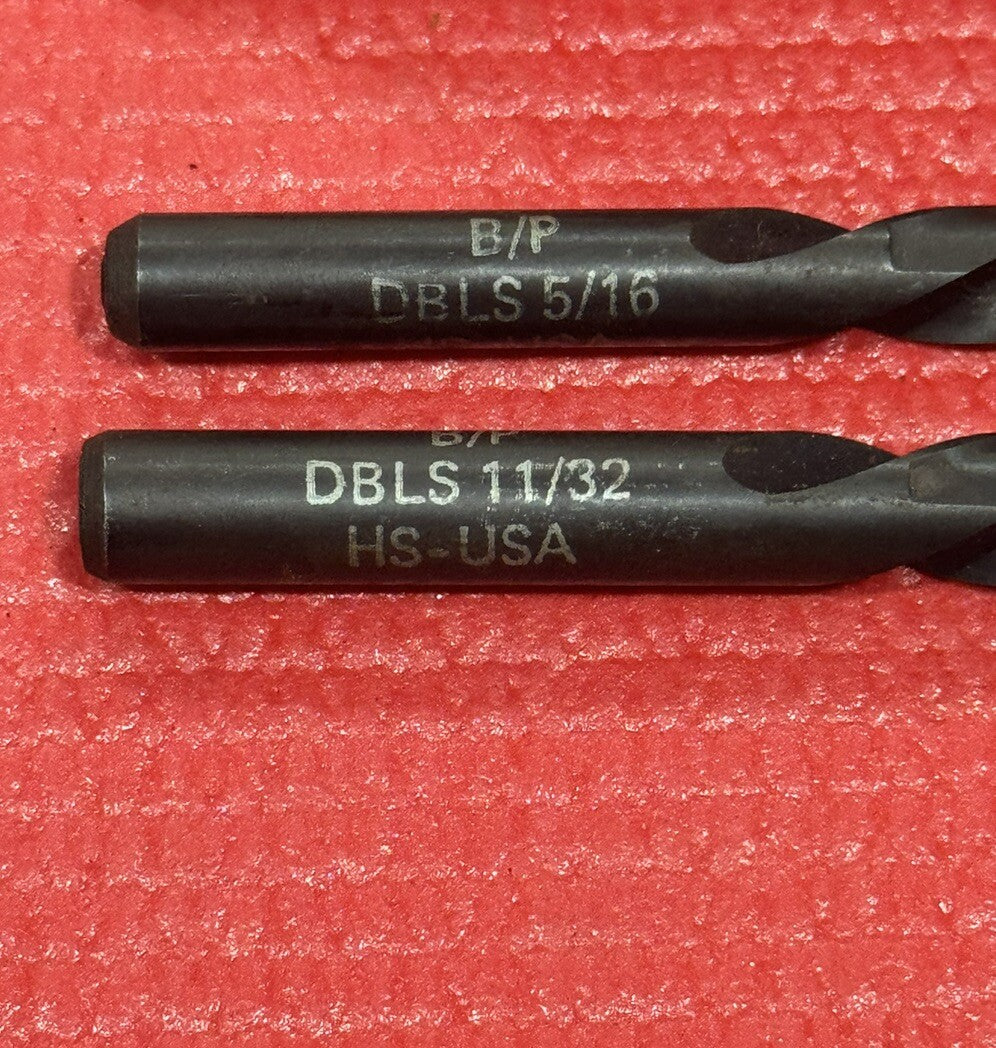 Blue Point Tools DBLS 105 Left Hand Drill Bit 2PC Set 11/32" & 5/16" VERY RARE!!
