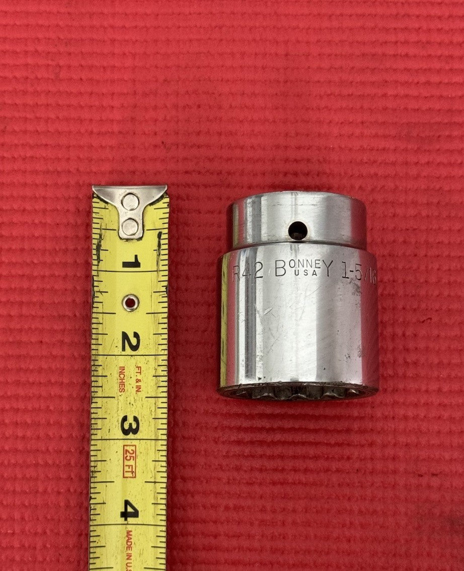 Vintage Bonney Tools #R42 , 3/4” Drive 1 5/16” Shallow Socket Made In USA