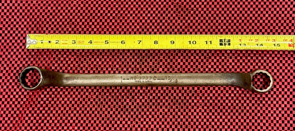 Vtg Multihex Herbrand 3733C 1/2 9/16 boxed end Off Set wrench 1" x 15/16" USA N5
