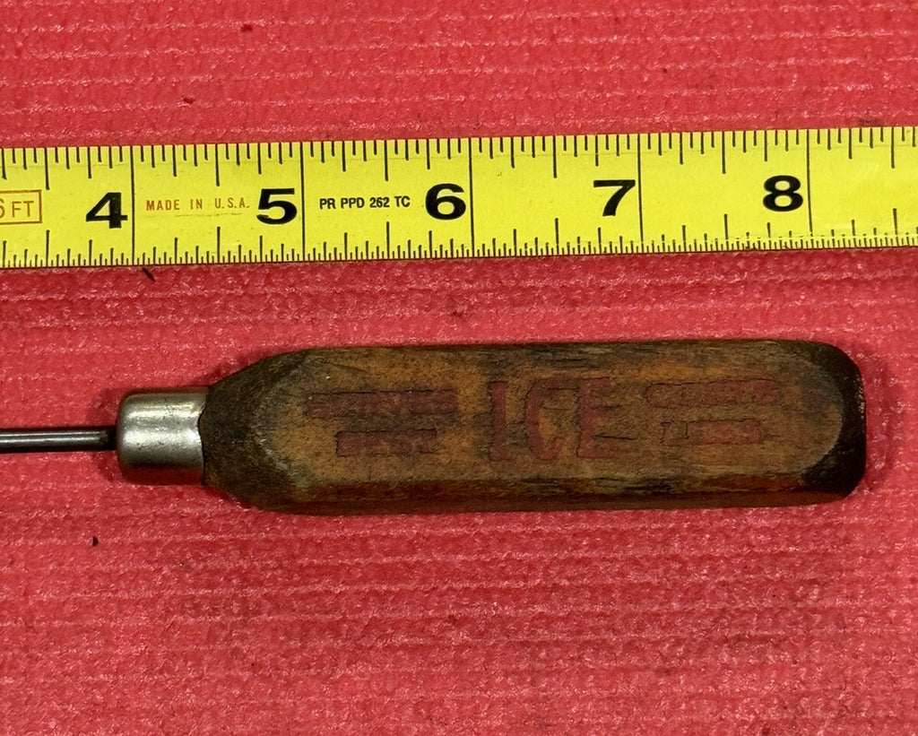 Antique Ice Pick Dependable Ice Service"Cold Alone Is Not Enough"Awl Screwdriver