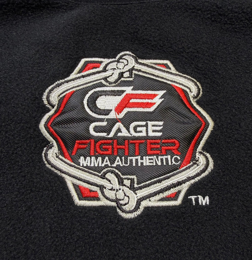 NWOT Cage Fighter MMA Authentic Performance Shirt Men's Large Black Long Sleeve