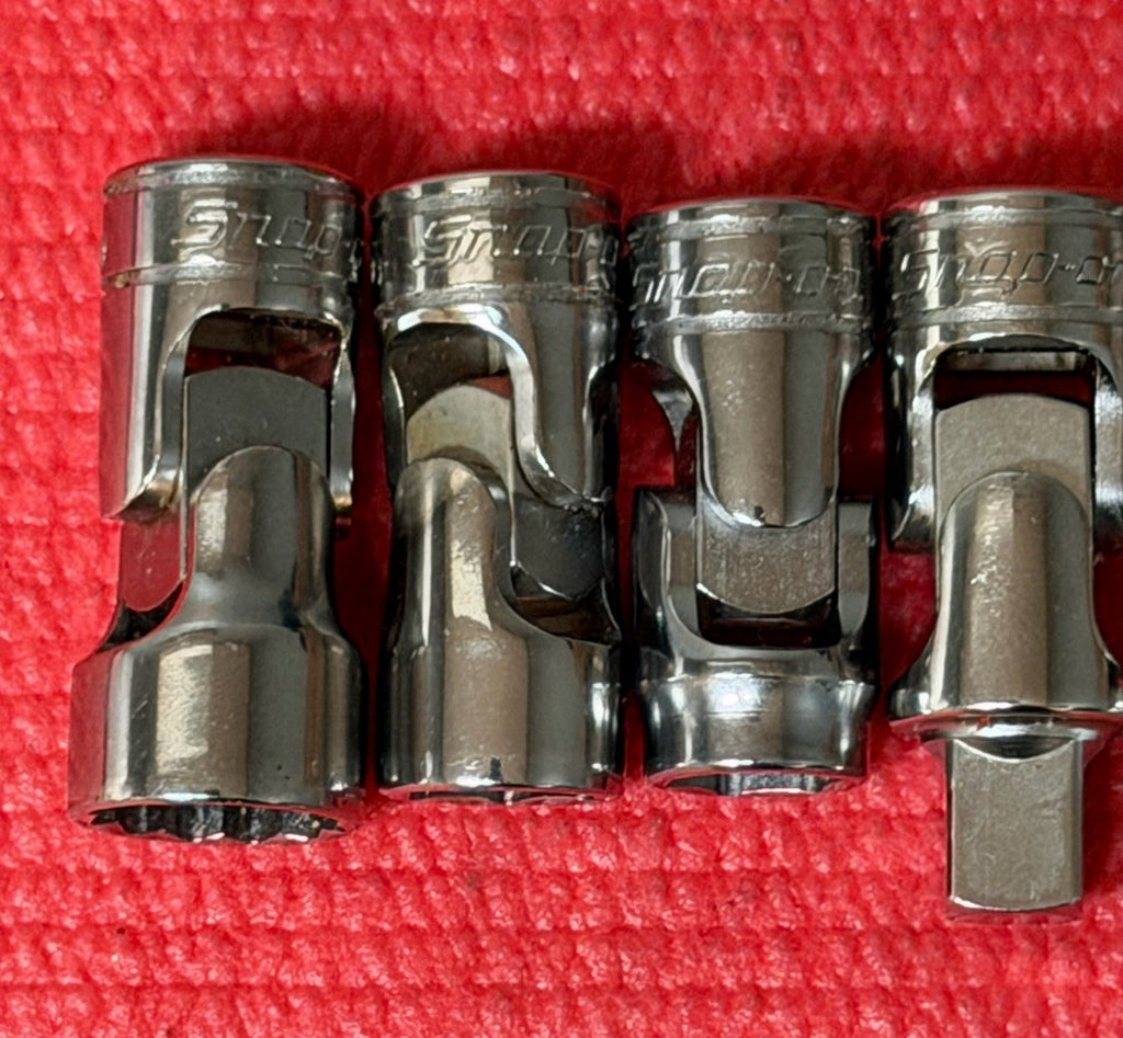 NEW Snap-On Tools 5PC 3/8" Drive SAE Universal Swivel Socket Set Made in USA