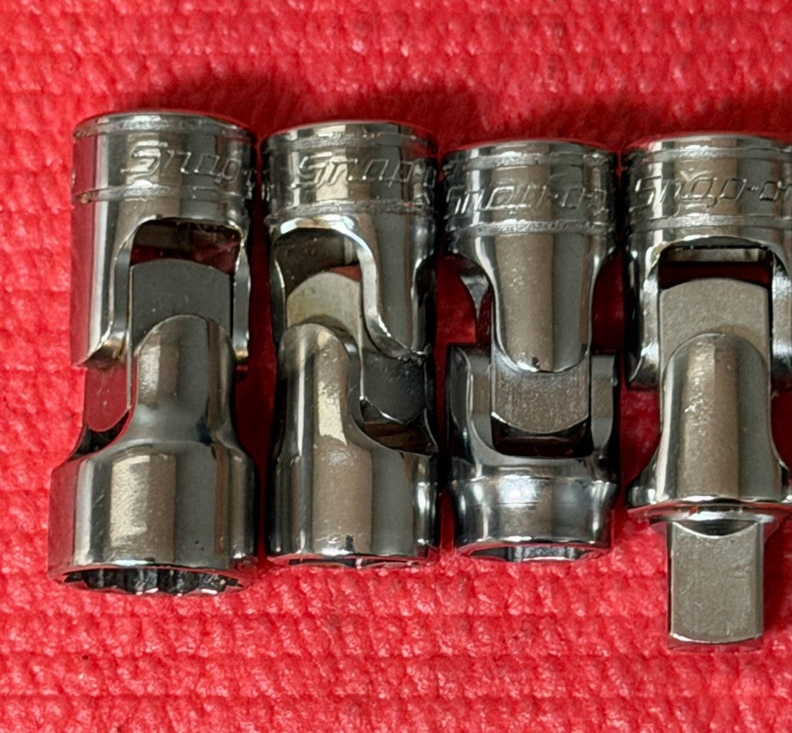 NEW Snap-On Tools 5PC 3/8" Drive SAE Universal Swivel Socket Set Made in USA
