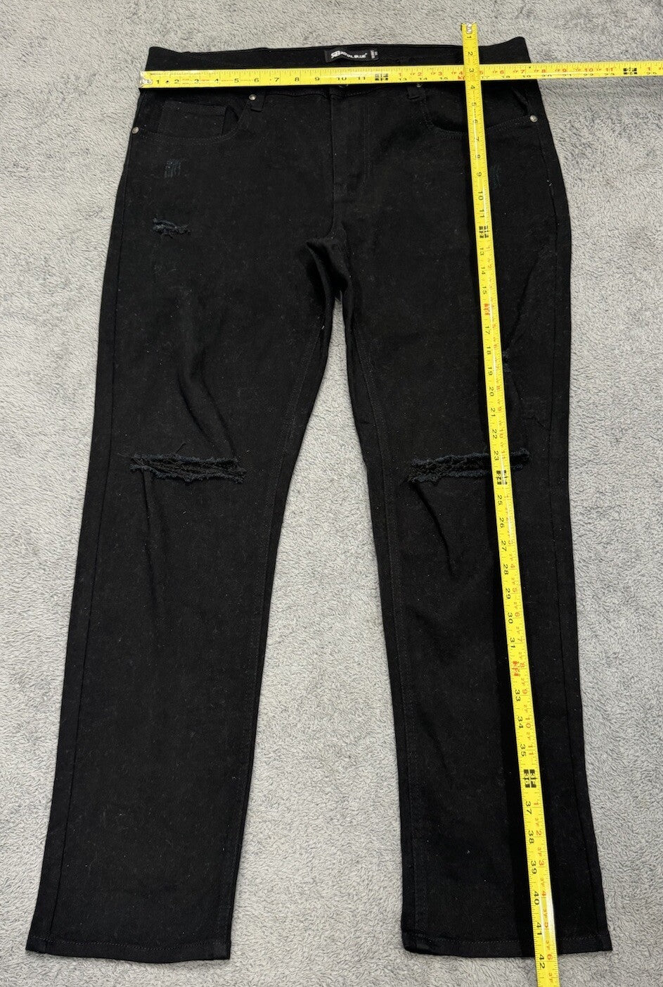 NEW Royal Blue Men's Size 36 X 30 Skinny Fit Black Jeans