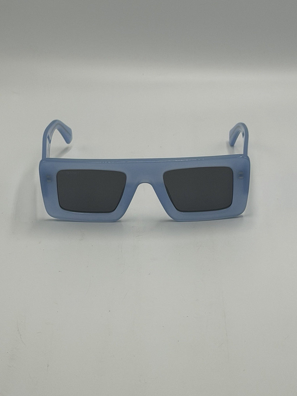 New Off-White Seattle Sunglasses Men's Light Blue Arrow Logo Full Rim Modern