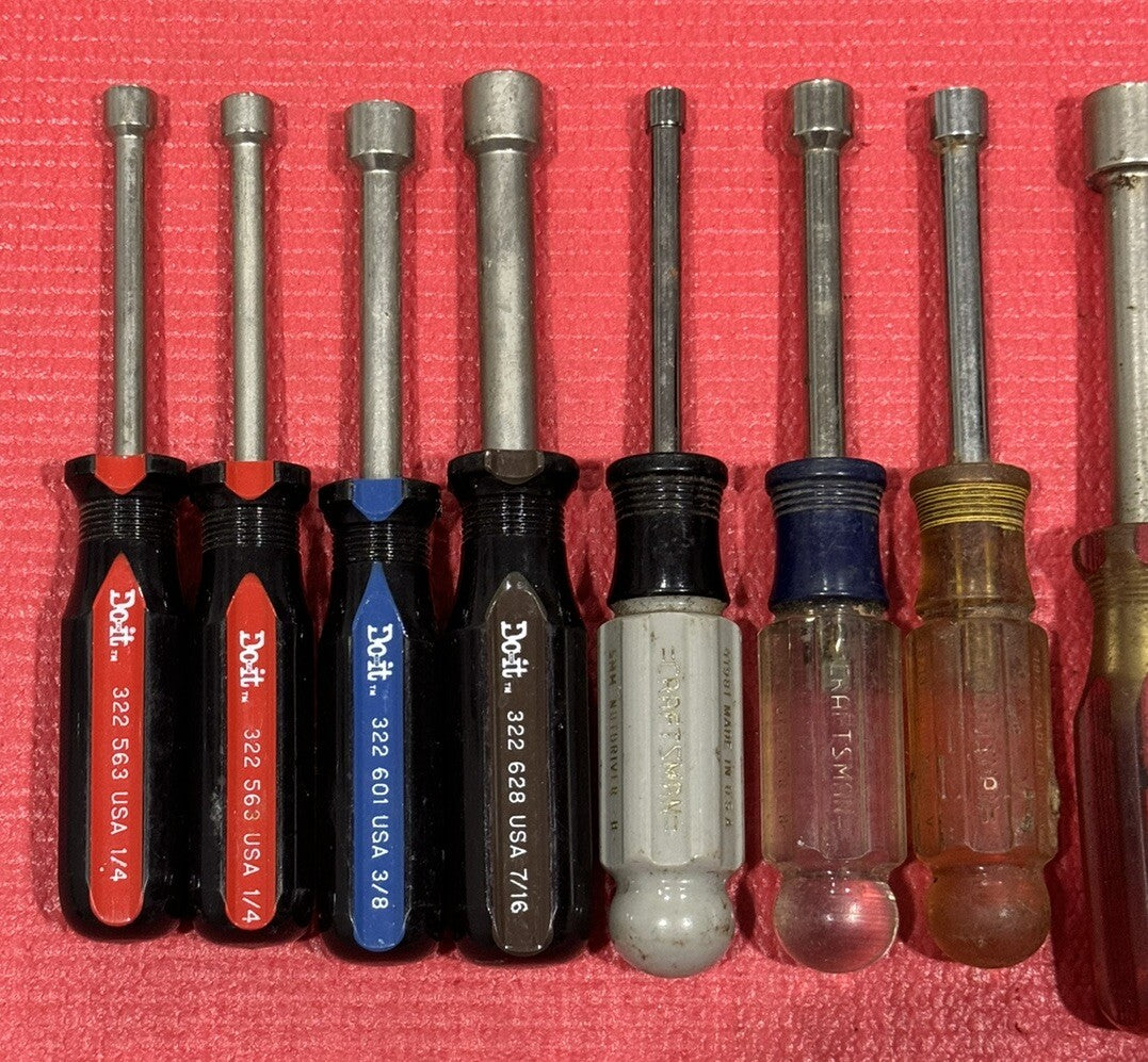 Stanley,Vaco,Craftsman,Doit & More 18 Pc Nut Driver Screwdriver Set ALL USA Lot