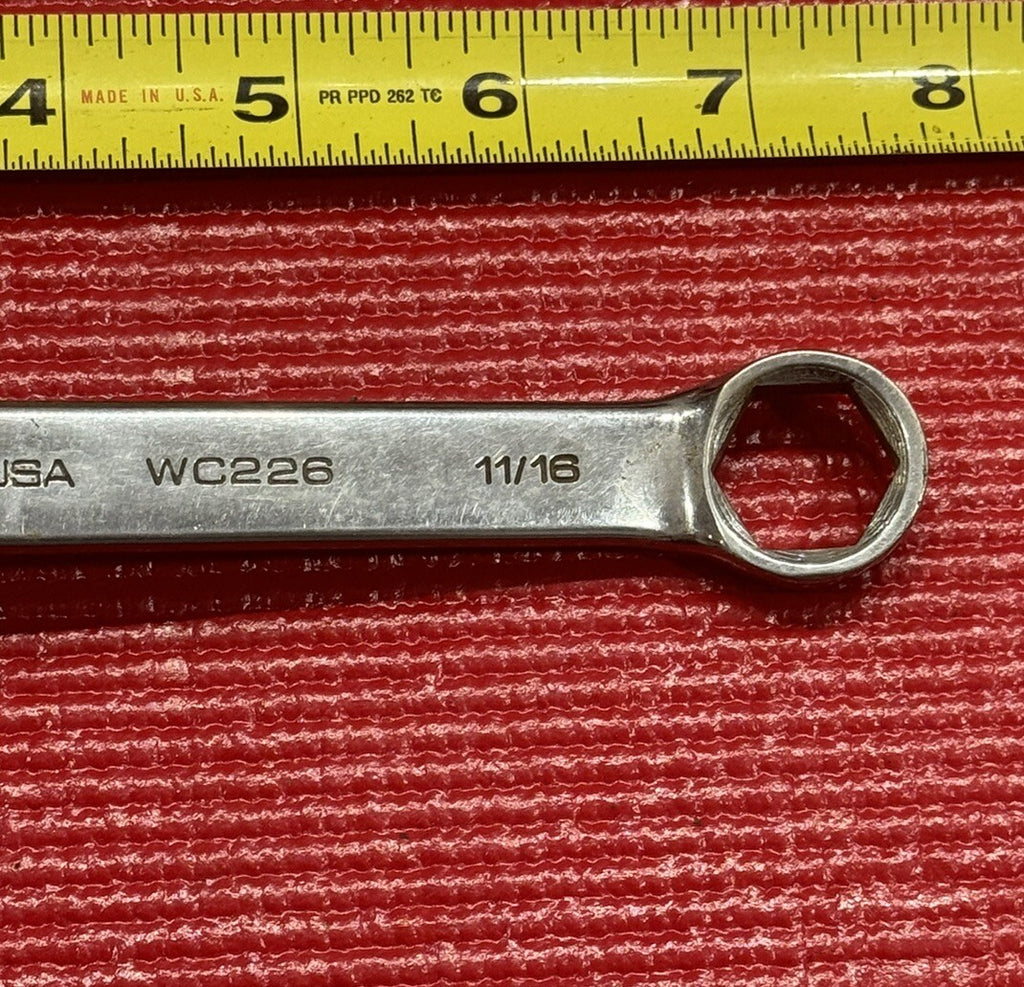 Matco Tools WC226 SAE 11/16" Combination Wrench 6 Point Made In USA S3