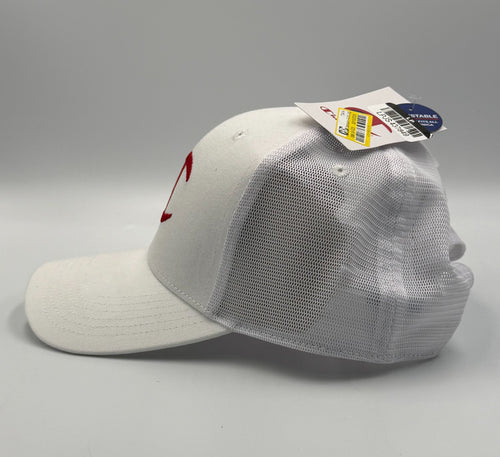 Champion Embroidered Logo Trucker Hat Men's White Mesh Adjustable Snapback Cap