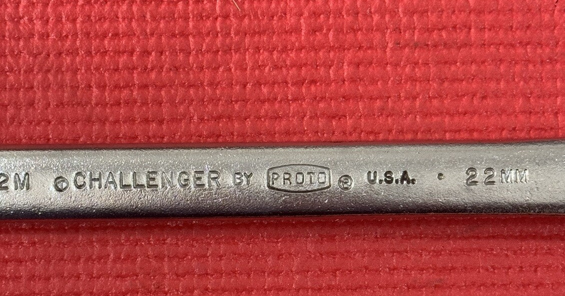 Challenger by Proto 6122M 22mm Combination Wrench, Metric 12 Pt Made In USA