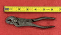 Vintage Wilde Wrench Slip Joint 6" Pinch Jawed Knurled Pliers Rare