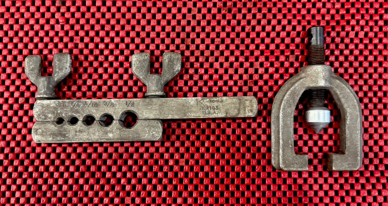 KAR-TOOLS KR163 Flaring Tool Kit Made In USA Rare M3