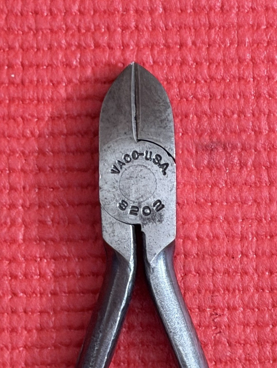 Vintage Vaco No. 8202 Diagonal Cutter Plier 5” Made in USA