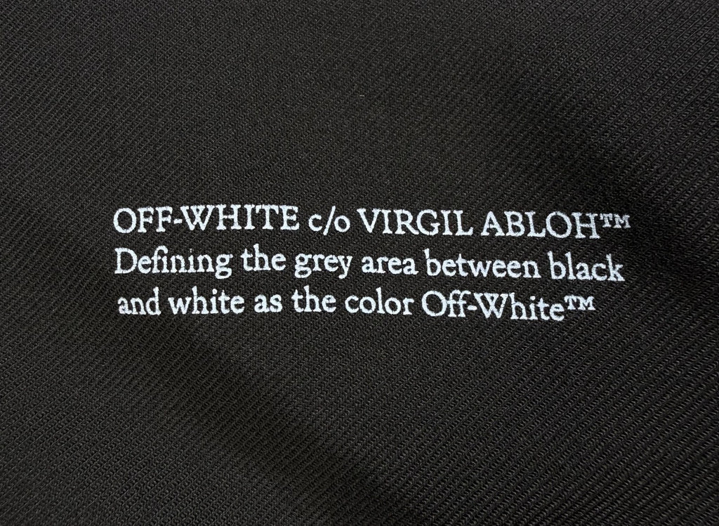 Off-White Tailored Suit Jacket Women 42 Black Tailored Fit Structured Shoulders