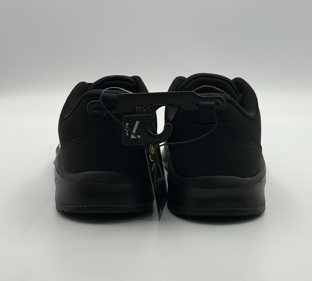 Athletic Works Sneakers Women's 7.5 Black Mesh Lace Up Low Top Running Shoes
