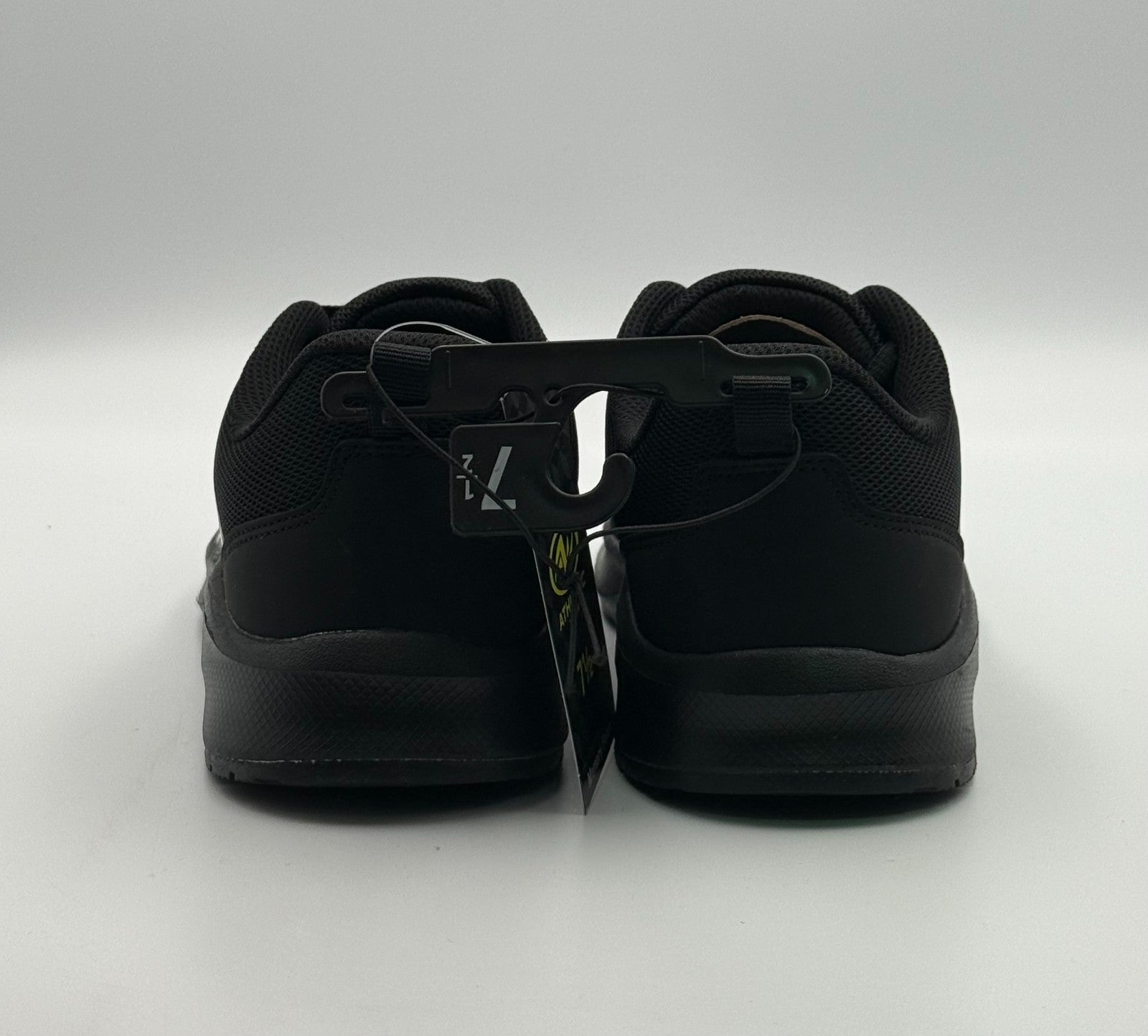 Athletic Works Sneakers Women's 7.5 Black Mesh Lace Up Low Top Running Shoes