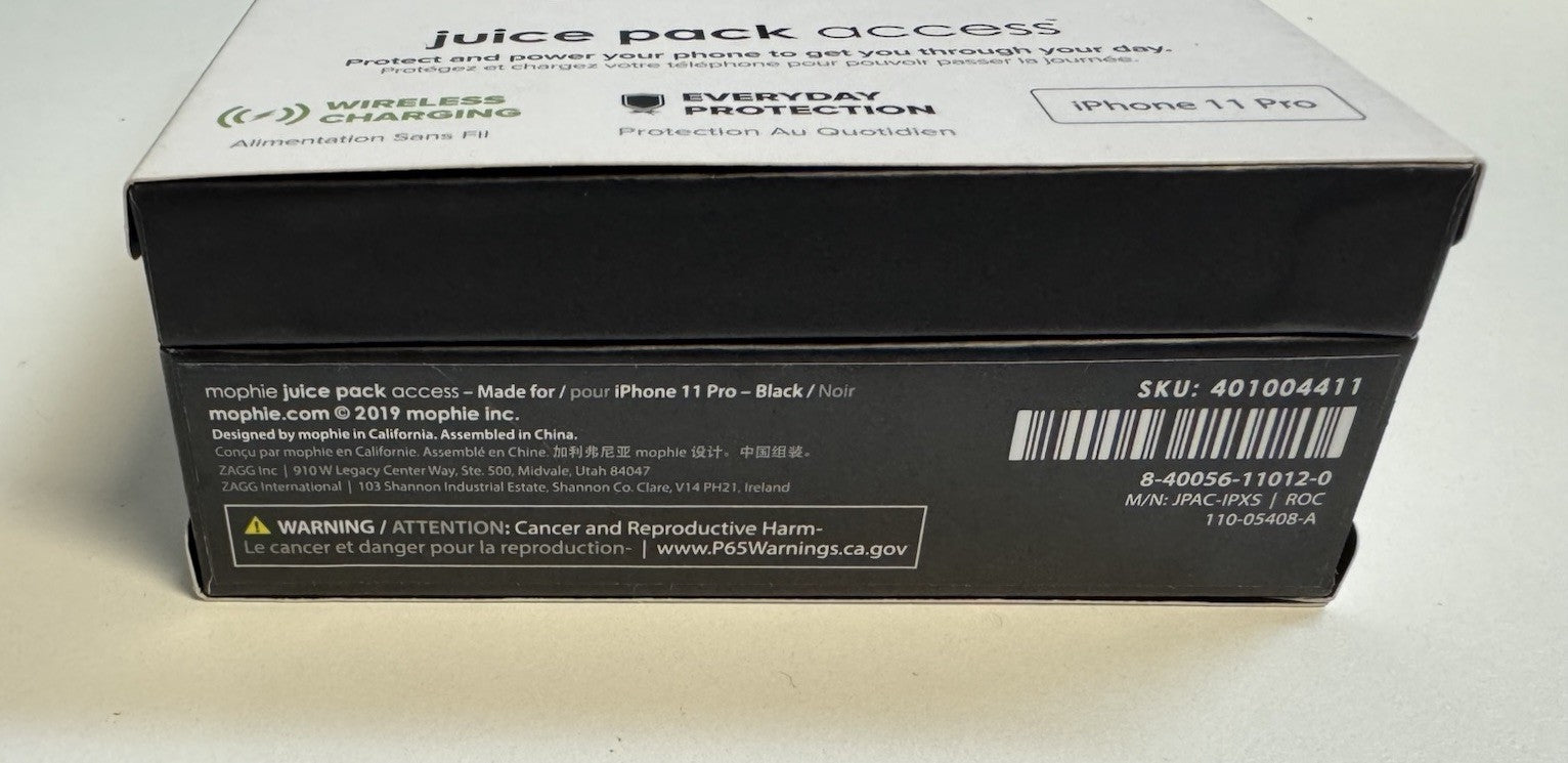 Mophie Juice Pack Access 2,200mAh Battery Case for iPhone 11 Pro | Black NEW
