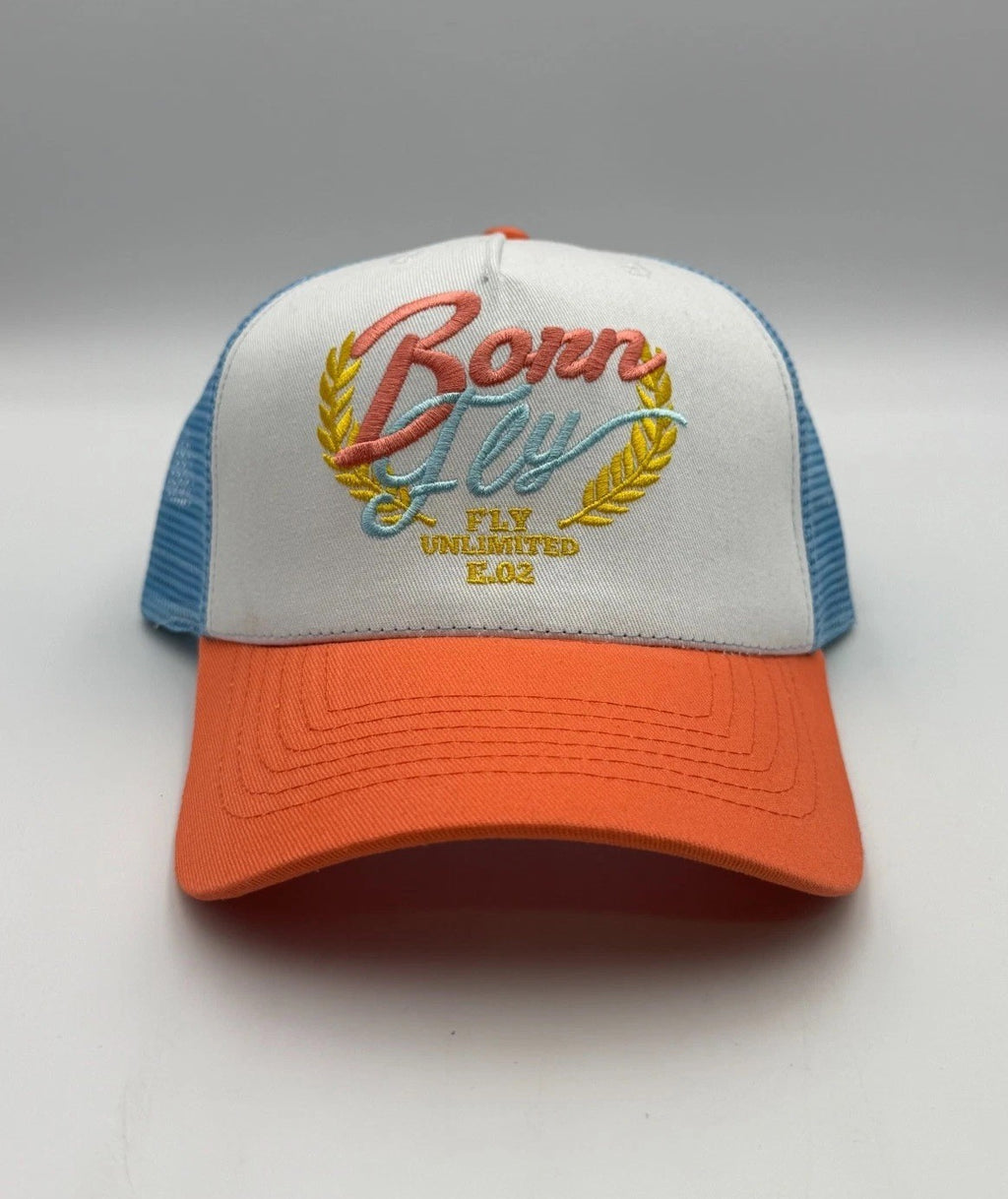 New Born Fly Anytown USA Trucker Hat Men's Multicolor Adjustable Snapback Cap