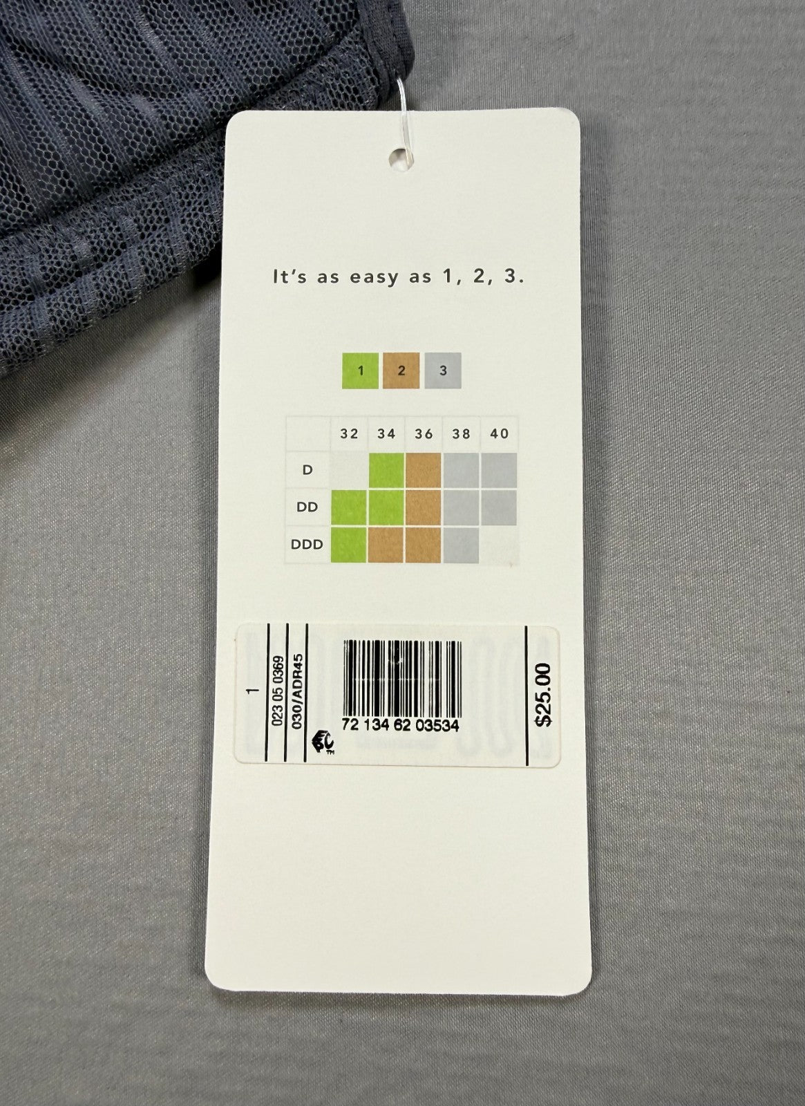 NWT All.You.LIVELY the Busty Stripe Mesh Bralette Bra Women's 1 Gray - Set of 2