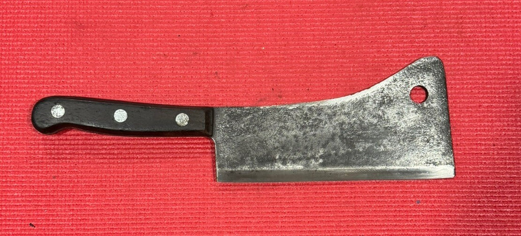 LF&C Universal 8"Cleaver Carbon Steel Rosewood Butcher Knife Cutlery 1920's-30's
