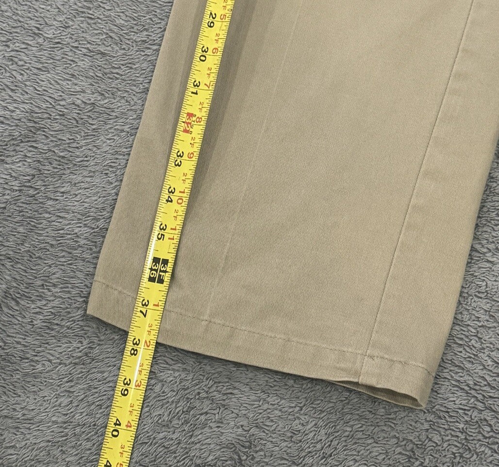 Dockers Men’s Size 38x29 Classic Fit Beige Pants W/Pockets, Zipper, & Button