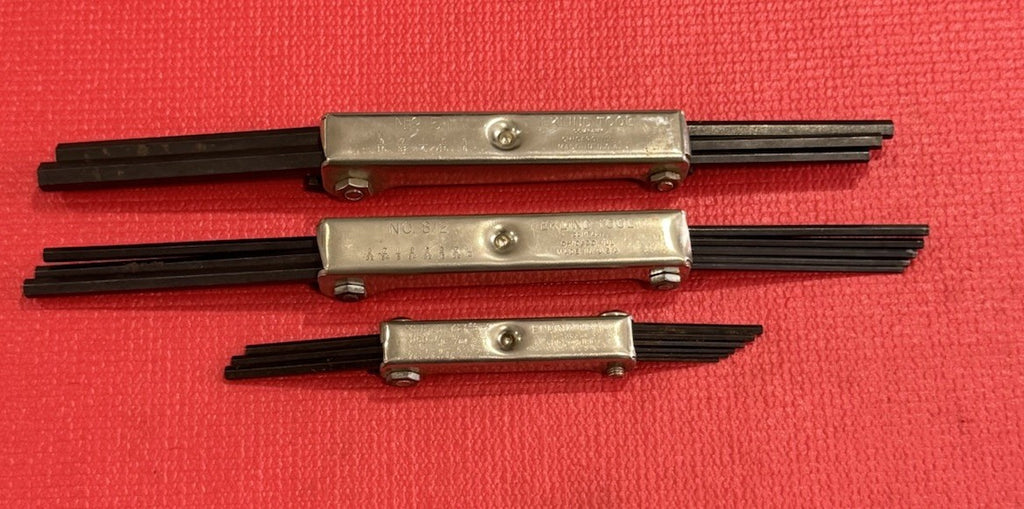 EKLIND TOOLS FOLDING HEX KEY ALLEN WRENCHES No.51,812,91-S  Chicago USA 3 Pc Lot