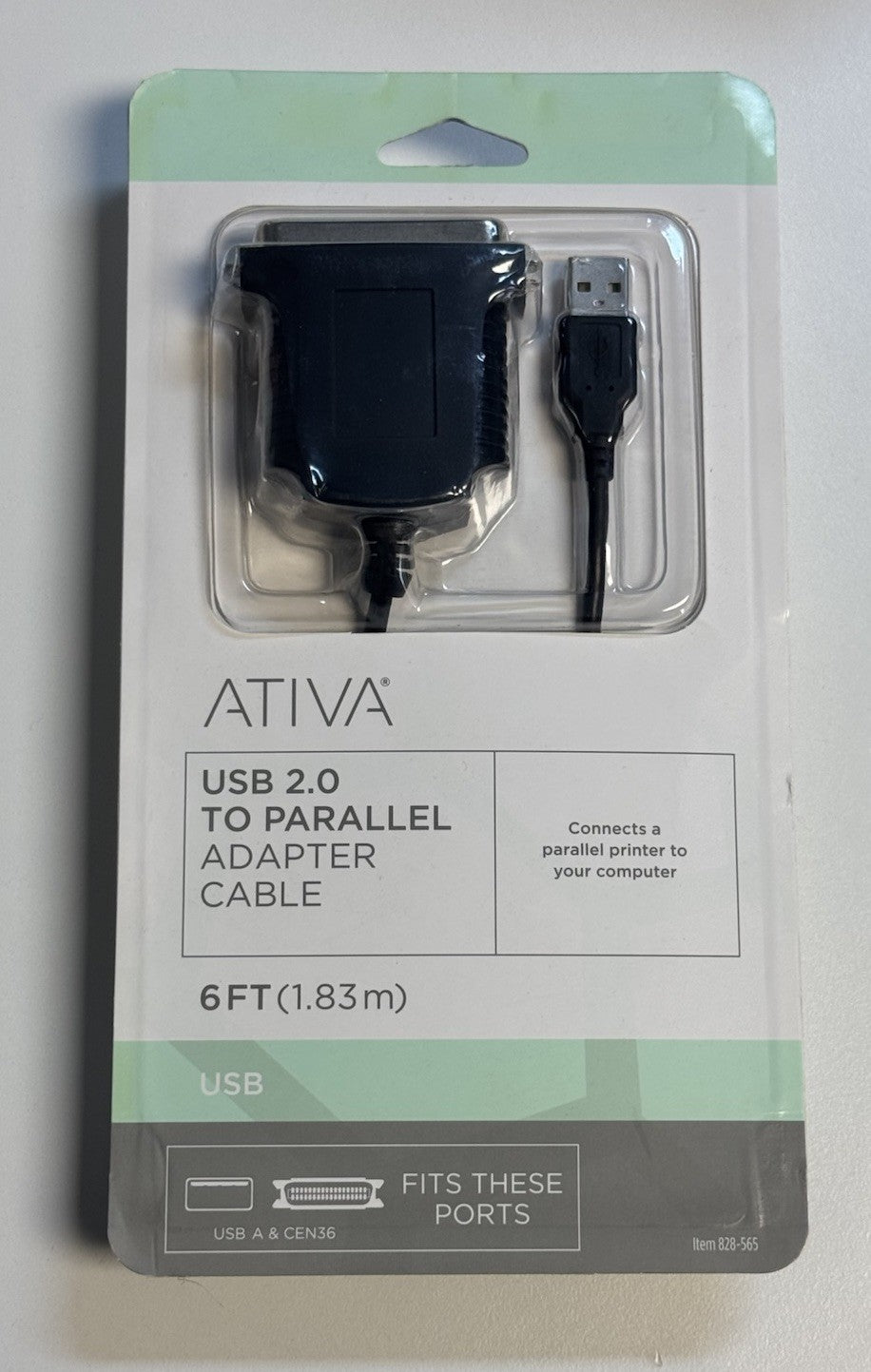 USB 2.0 To parallel Adapter Cable 6FT Printer Adapter Cable Fits USB & CEN36 NEW